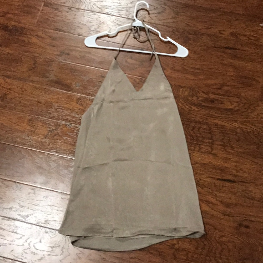 taupe halter neck dress from showpo